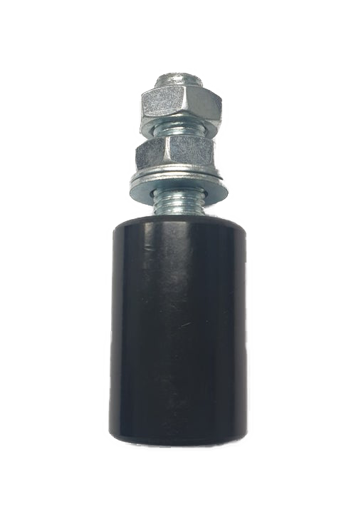 Sliding Gate Black Guiding Nylon Roller 60mm x 40mm dia With M16 Steel Rod