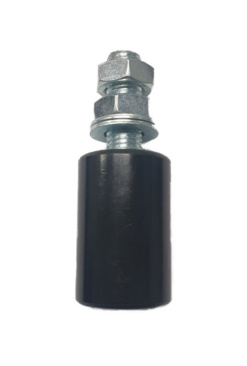 Sliding Gate Black Guiding Nylon Roller 60mm x 40mm dia With M16 Steel Rod