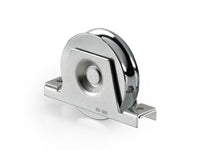 Sliding Gate Galvanized Steel 16mm U Groove Single Bearing Rebate 88mm Wheel With Support Bracket