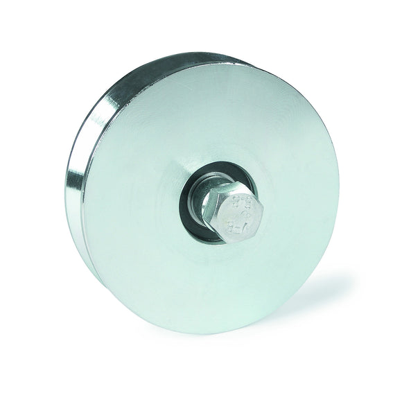 Sliding Gate Galvanized Steel 20mm U Groove Double Bearing 118mm Wheel With Axle Bolt