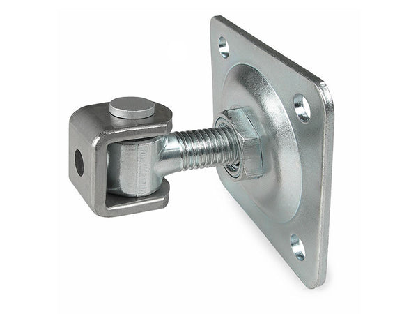 Swing Gate Adjustable Weld-on Hinge M24 With Square Fixing Plate