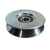 Sliding Gate Galvanized Steel V Groove Double Bearing 118mm Wheel With Axle Bolt