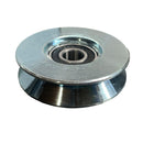 98mm Sliding Gate Wheel with Axle Bolt for V Groove Tracks-1