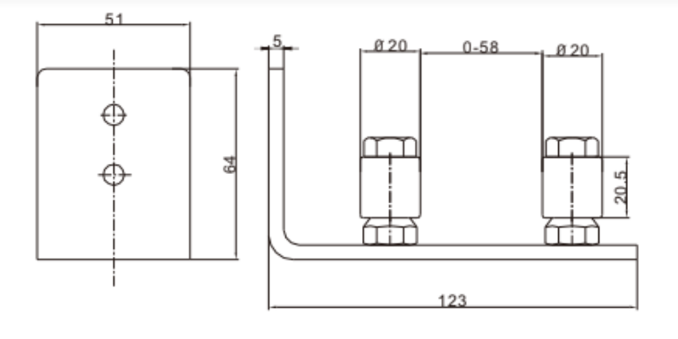 Barn Door Guide Bracket
