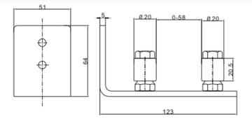 Barn Door Guide Bracket