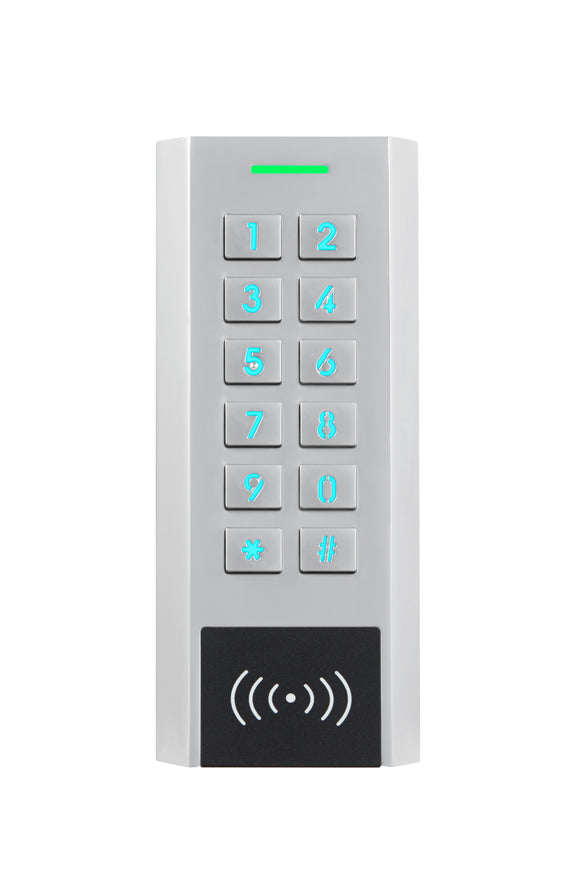 Hardwired Outdoor Metal Digital Keypad with Card reader