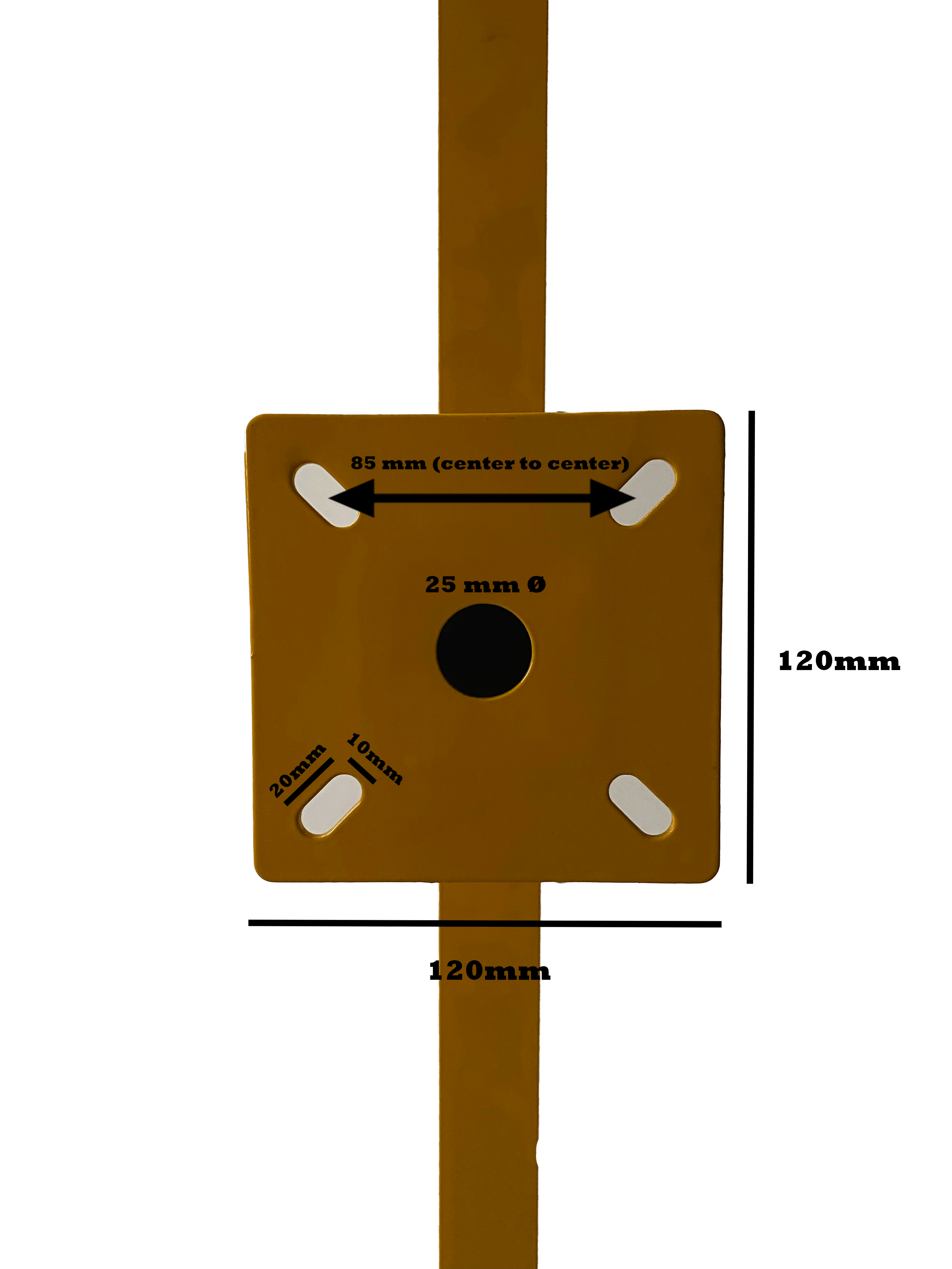 Yellow Aluminium Dual Gooseneck Pedestal