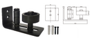 Barn Door Guide Bracket with Wheel-2