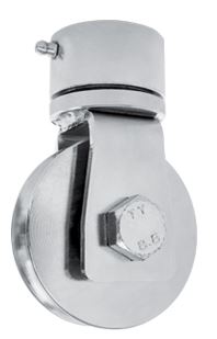 Wheel with rolling support to be welded for 16mm track