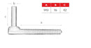 Screw Gudgeon Hinge 140mm-2